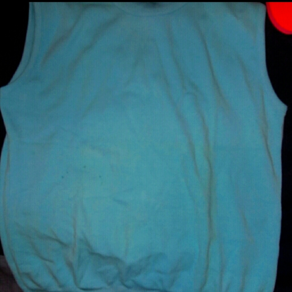 vintage 1960s baby blue top
